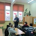 Spotkanie gimnazjalistów klas I gimnazjum z policją