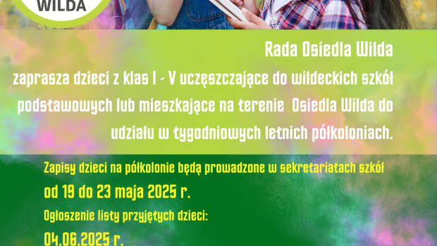 Zapraszamy na półkolonie
